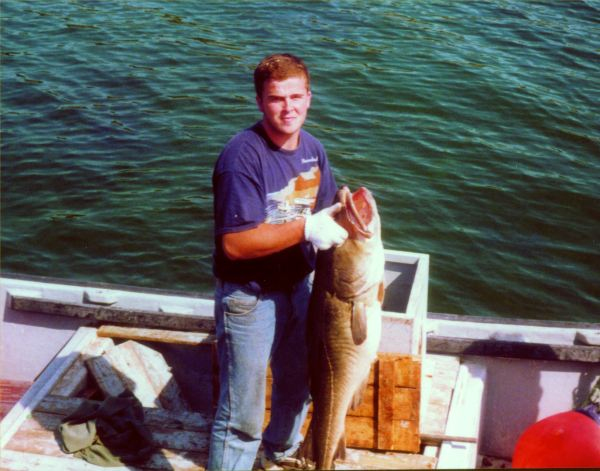 504: Red Island. Leonard Mulrooney jr with a prize catch! (circa 2000) [courtesy of Madonna (Bishop) Mulrooney]